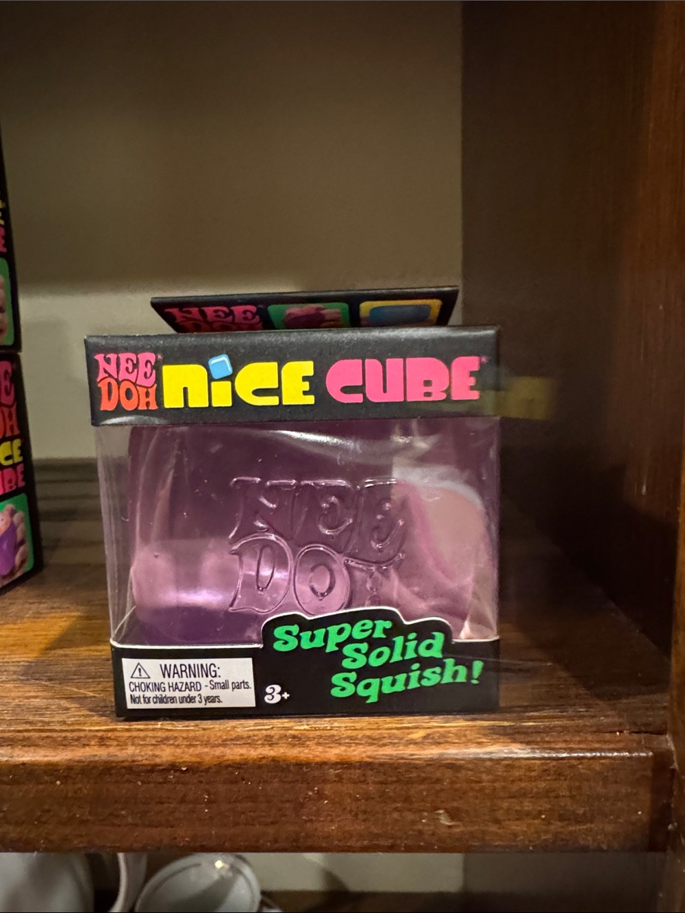 NeeDoh Nice Cube - Purple Squish Toy